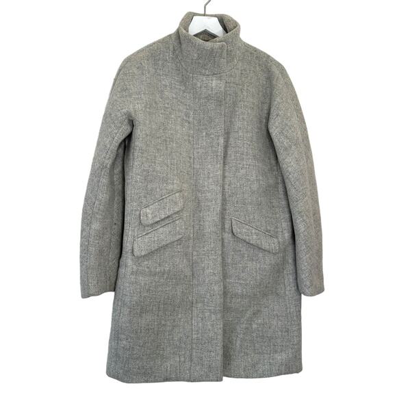 J.Crew Italian Stadium Cloth Wool Coat by Nello Gori Gray Size 2 - Picture 8 of 11